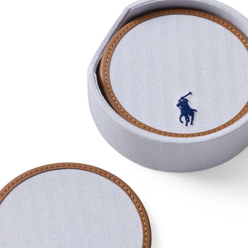 Polo Ralph Lauren Polo Icon Coaster Gift Set - Oxford Blue image number 1